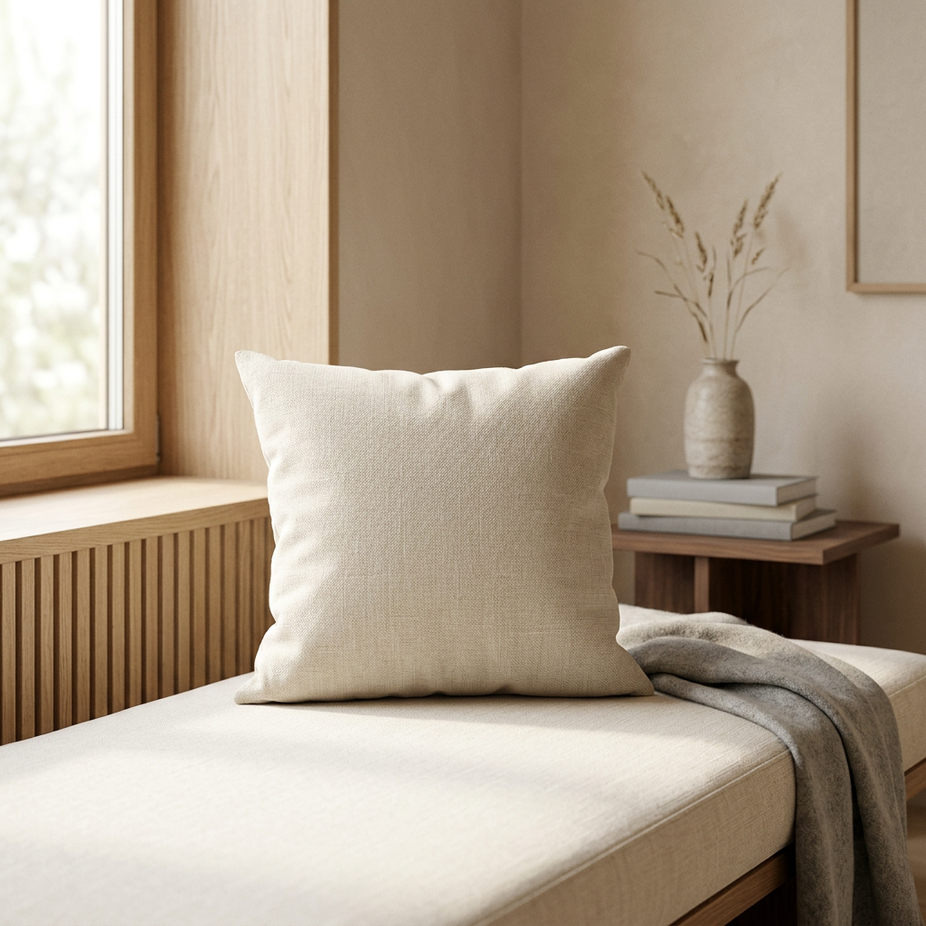 Cozy Linen-Look Cushion Cover — Soft Textured Throw Pillow Case
