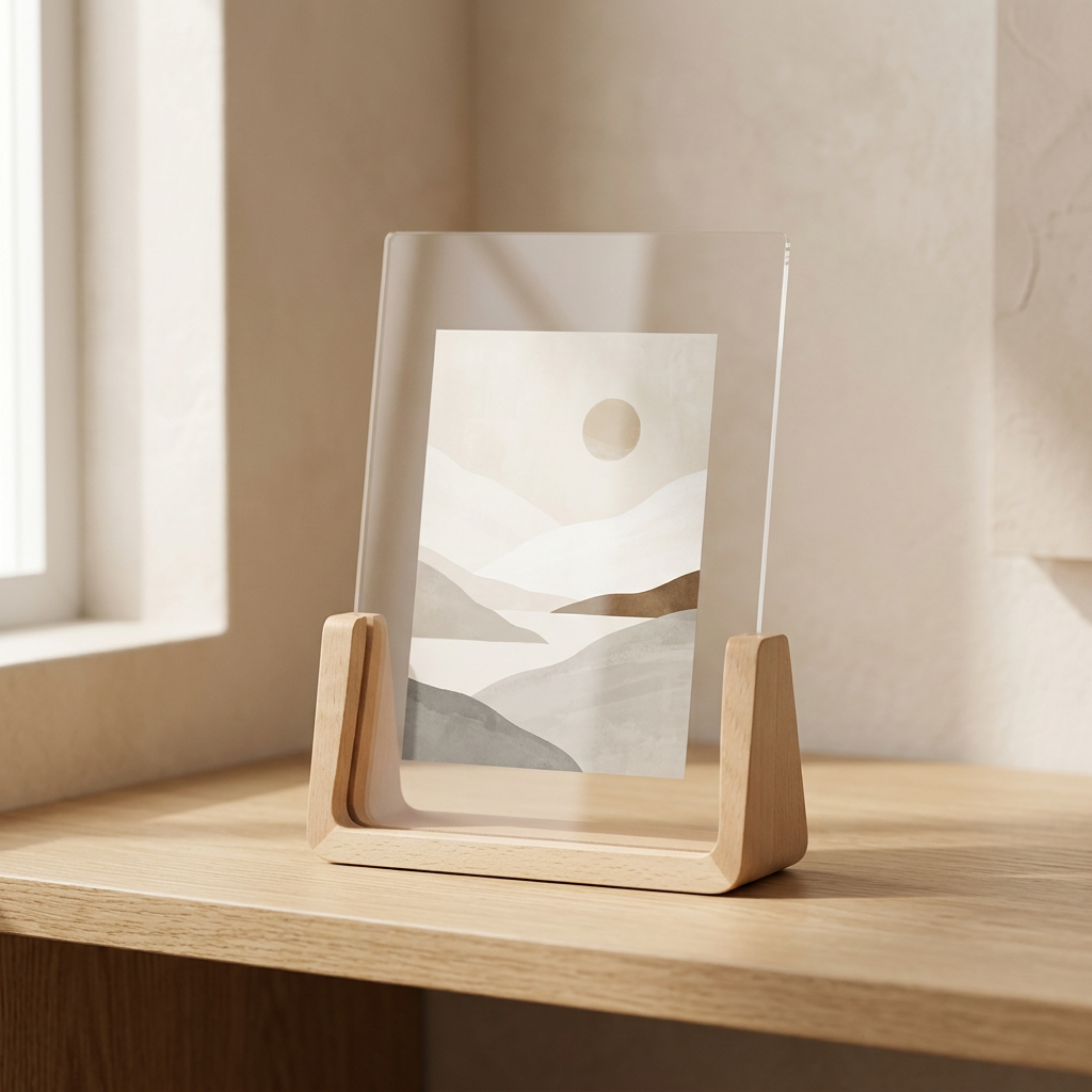 Minimalist Wooden Photo Frame — Natural Wood Picture Frame