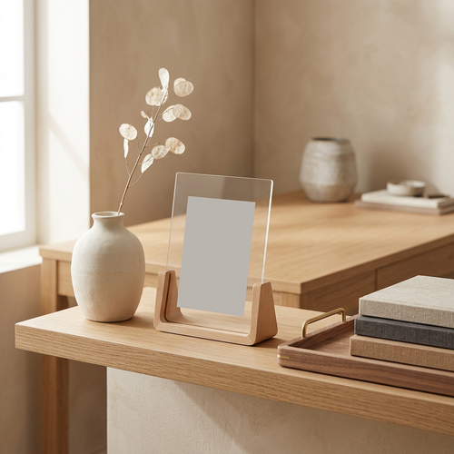Minimalist Wooden Photo Frame — Natural Wood Picture Frame