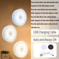 Motion Sensor LED Lights (2–6 Pack) — Wireless, Rechargeable, No Wiring