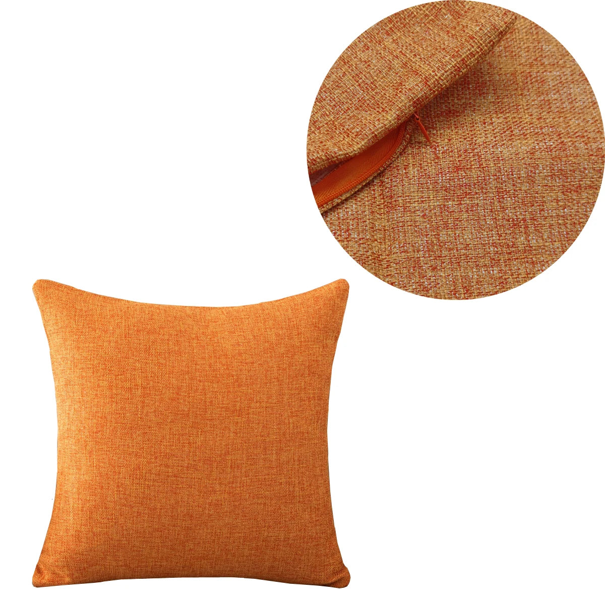 Cozy Linen-Look Cushion Cover — Soft Textured Throw Pillow Case