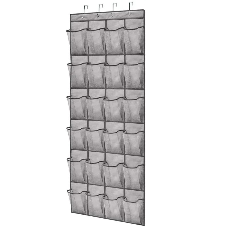 Over-Door Storage Organiser — 24 Pockets, Zero Drilling