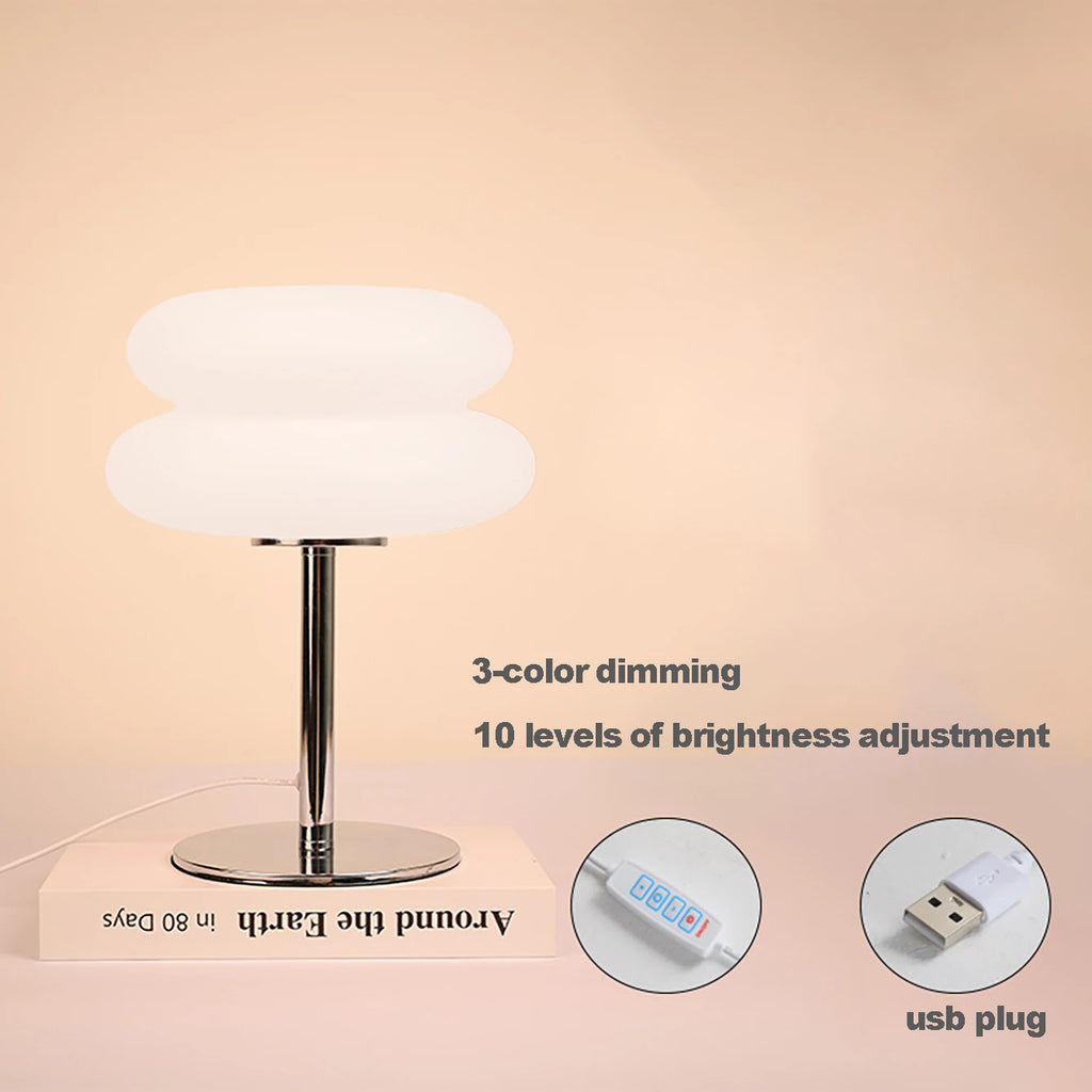 Ambient Glow Table Lamp — 3-Colour Dimmable, USB Powered