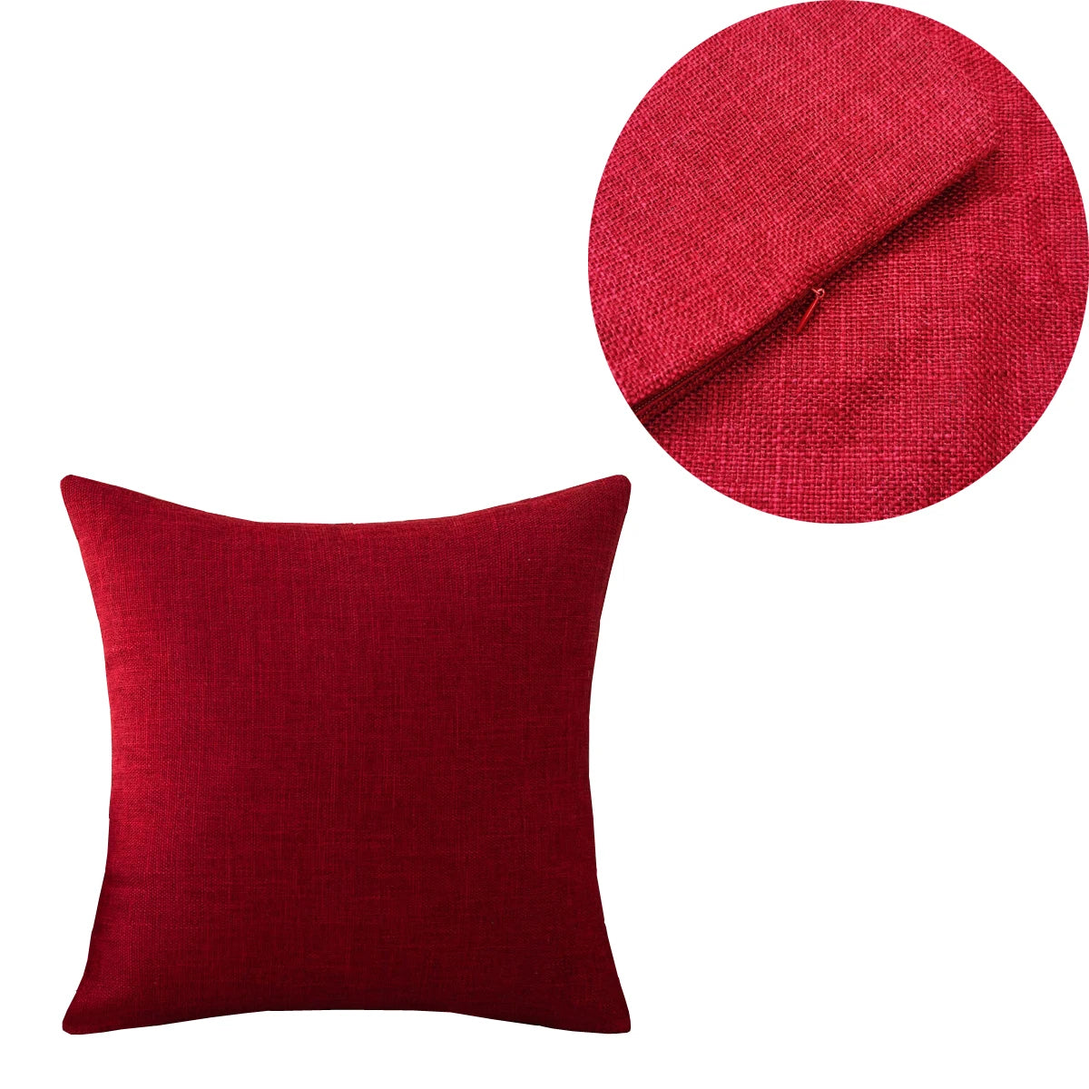 Cozy Linen-Look Cushion Cover — Soft Textured Throw Pillow Case