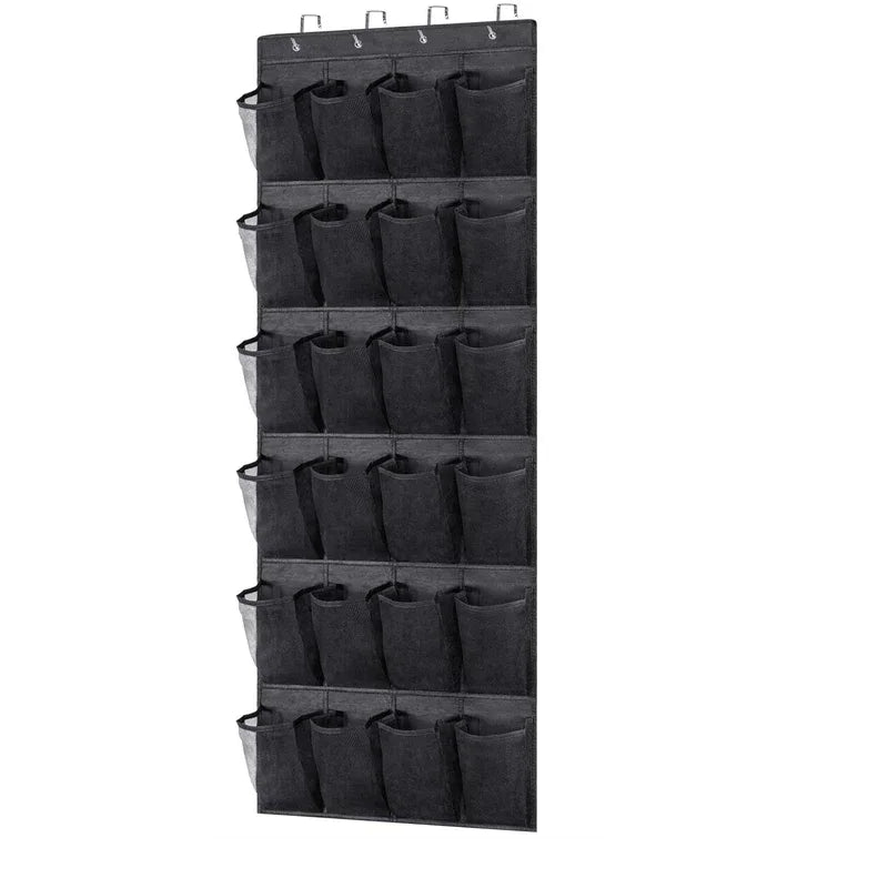 Over-Door Storage Organiser — 24 Pockets, Zero Drilling