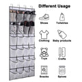 Over-Door Storage Organiser — 24 Pockets, Zero Drilling