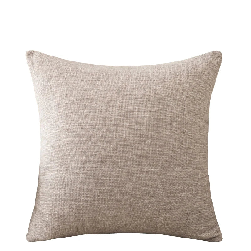 Cozy Linen-Look Cushion Cover — Soft Textured Throw Pillow Case