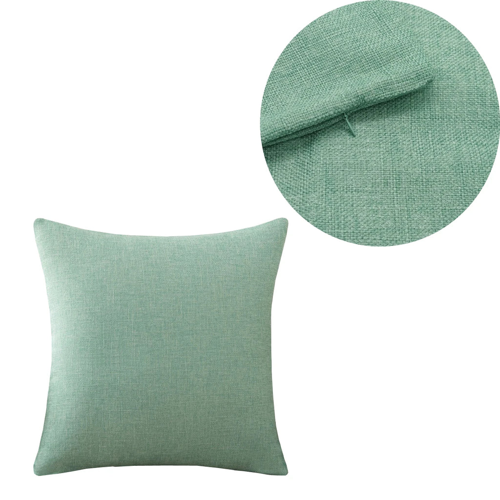 Cozy Linen-Look Cushion Cover — Soft Textured Throw Pillow Case