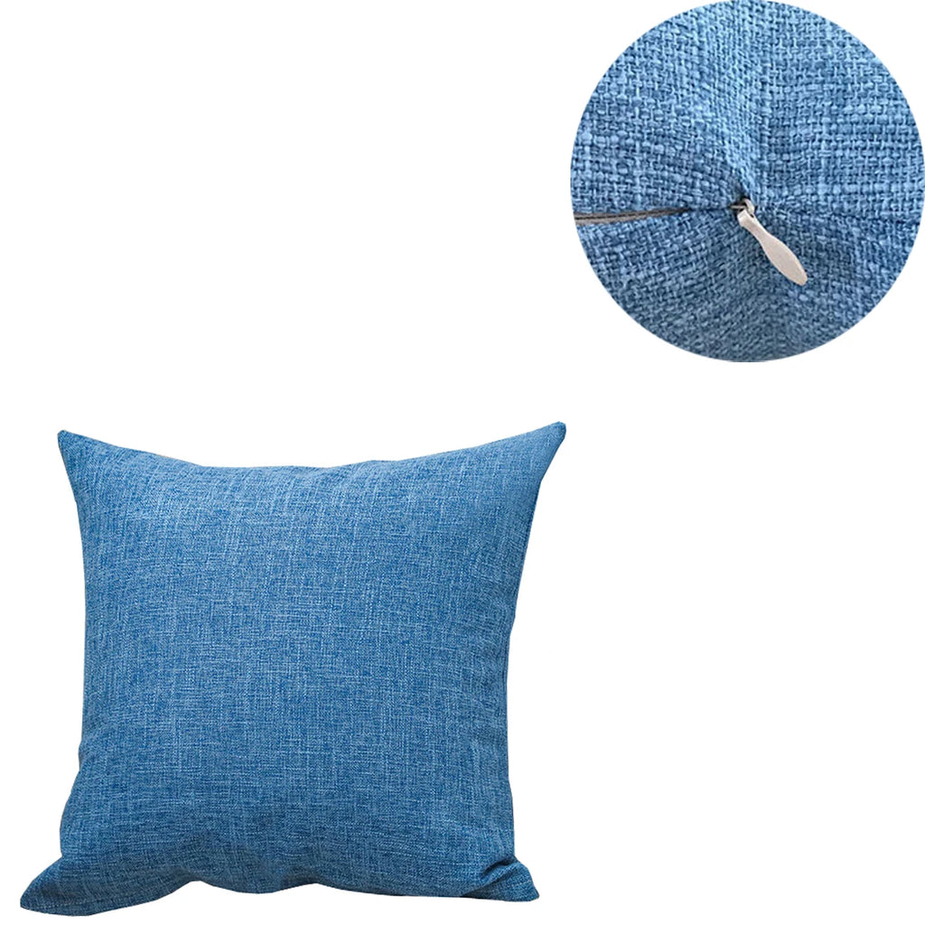 Cozy Linen-Look Cushion Cover — Soft Textured Throw Pillow Case
