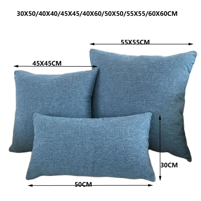Cozy Linen-Look Cushion Cover — Soft Textured Throw Pillow Case