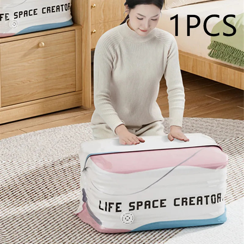 Vacuum Storage Bags — Shrink Winter Clothes & Quilts to 1/3 the Space