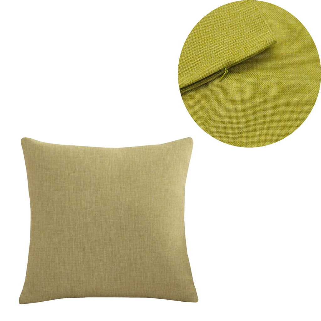 Cozy Linen-Look Cushion Cover — Soft Textured Throw Pillow Case