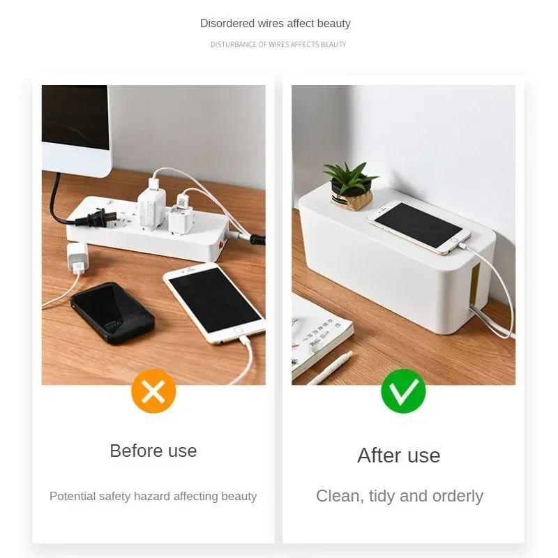 Cable Management Box — Hide Power Boards & Messy Cords in Seconds