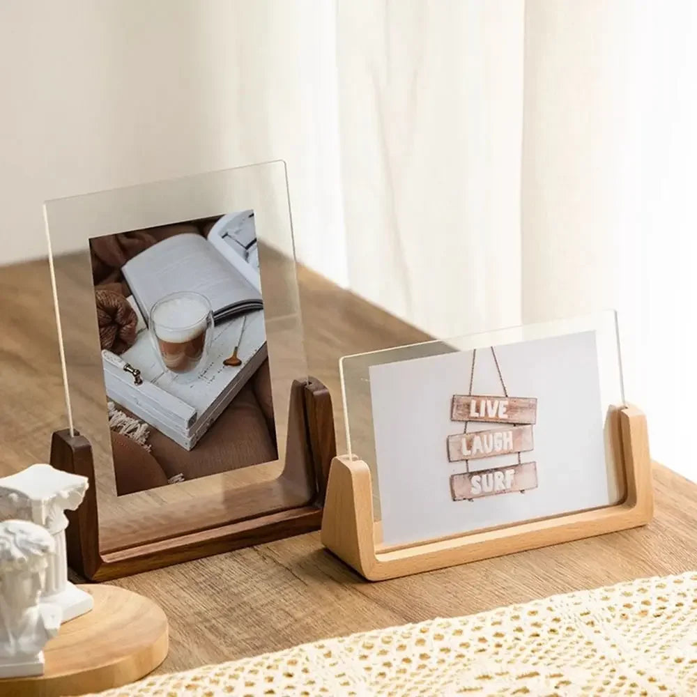 Minimalist Wooden Photo Frame — Natural Wood Picture Frame